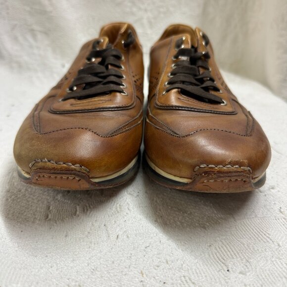 Magnanni Brown Cristian Dress Sneakers Leather Made in Spain Style 15745 main image 6